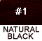 A natural black - not jet - not off black either            