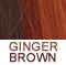 Dark BROWN w/ample AUBURN for contrast                      