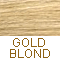 Subdued & realistic Gold Blond - not bright.                