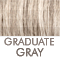 Medium gray back, graduating lighter to the bangs           