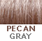 Light pecan brown w/20% silver/gray blended in              